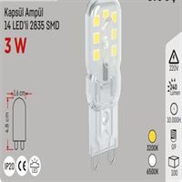 3W.220V.LED KAPSÜL G9 BEYAZ 1